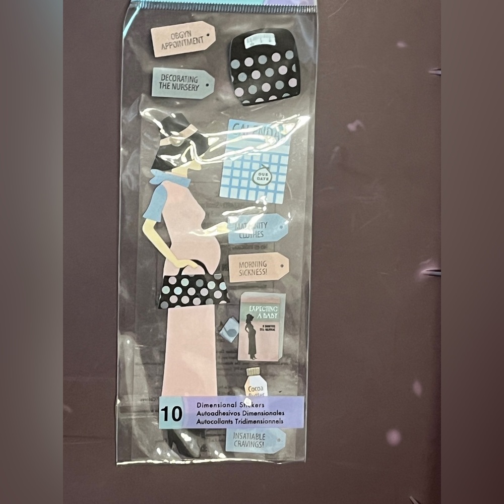 Touch of Jolee’s Pregnancy Scrapbooking Stickers – Baby, Motherhood